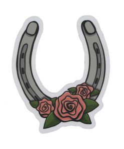 Horseshoe Roses Sticker