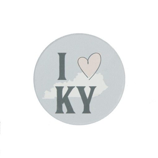 I Heart Kentucky Car Coaster