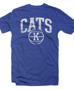 CATS K BBall Distressed Tee