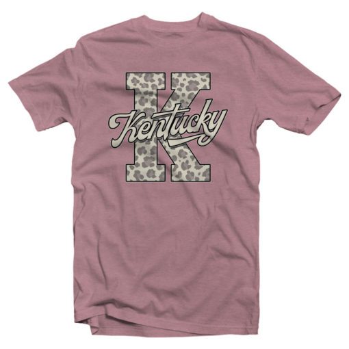 KY Stacked Leopard Script Tee