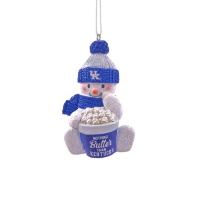 UK Snowman Popcorn Ornament